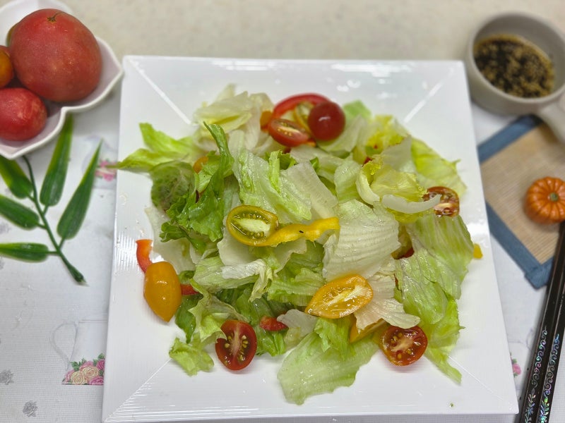 아침루틴 야채과일샐러드 맛있게 만드는법 야채샐러드 황금레시피