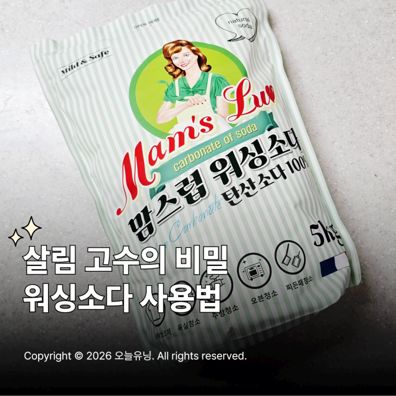 워싱소다 사용법 살림 고수들은 이렇게 활용합니다