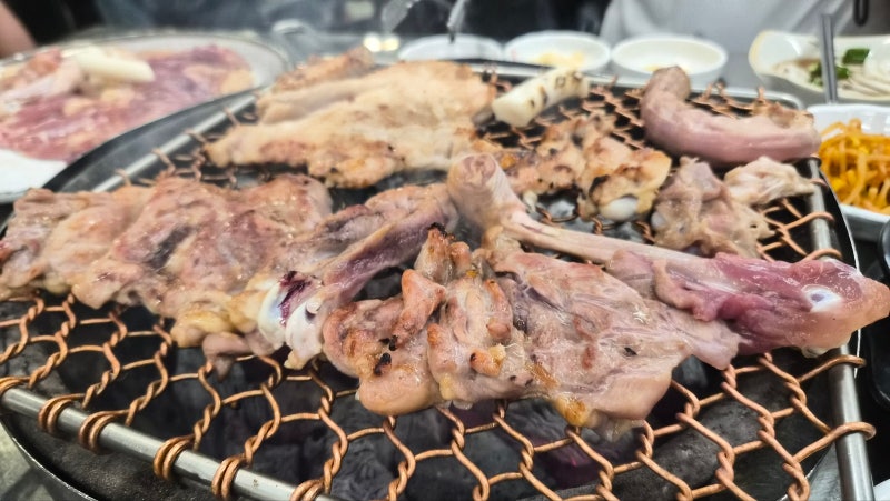 여수 웅천 맛집 강촌토종닭숯불구이 웅천본점, 벨메르 근처 닭구이 맛집