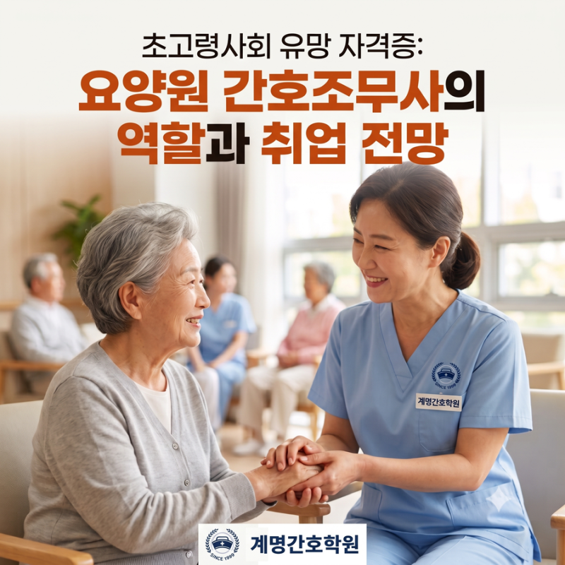 초고령사회 유망 자격증, 요양원 간호조무사의 역할과 취업 전망 한눈에 보기