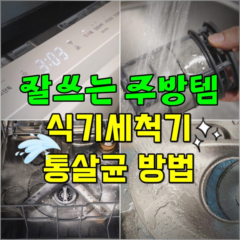 설치 3년, 잘 쓰는 LG 엘지 식기세척기 청소 통살균 방법