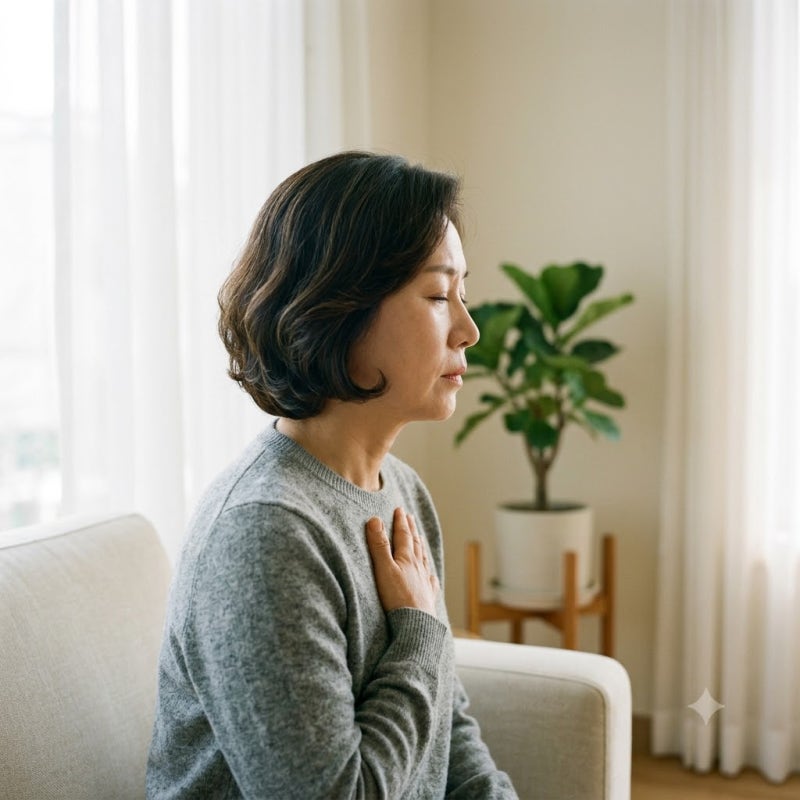 갱년기인데 가슴이 두근거린다면, 심장 두근거림인지 갱년기 증상인지 확인법