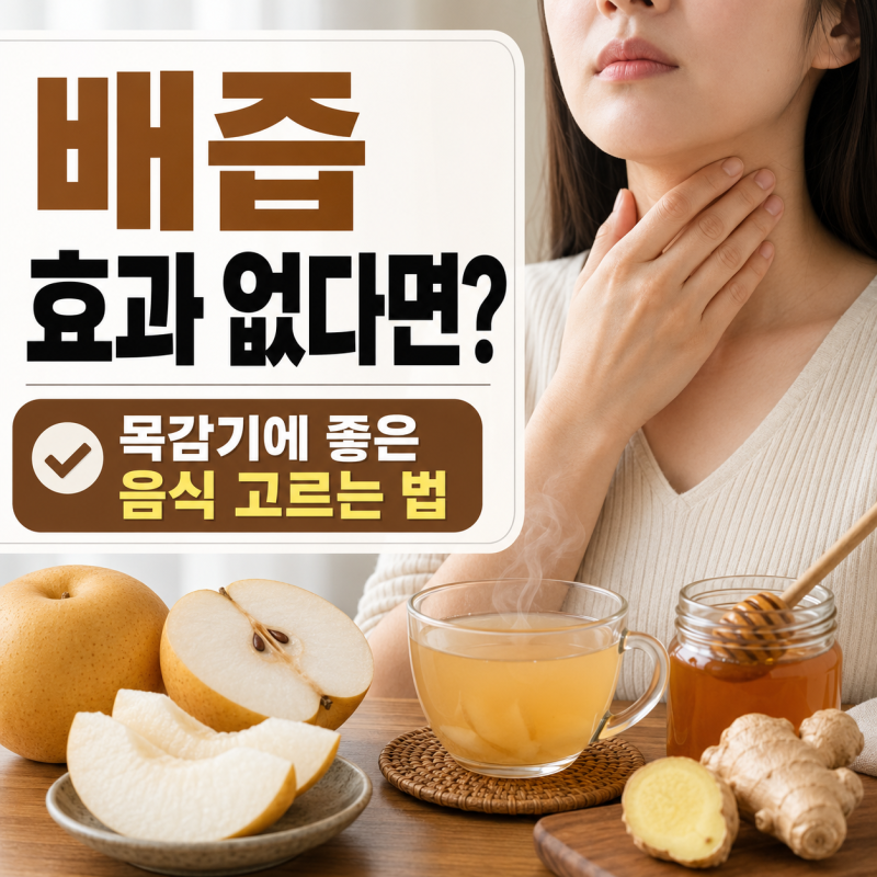 남들 좋다는 배즙 효과 없다면? 목감기에 좋은 음식 제대로 고르는 법