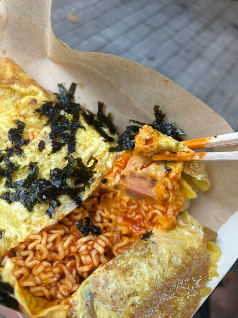부산 남포동 비프광장 핫템 불닭오믈렛 위치, 가격