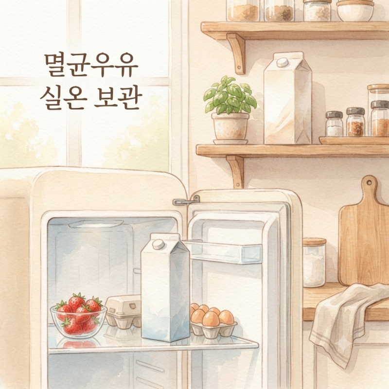 멸균우유는 왜 실온 보관이 가능할까?