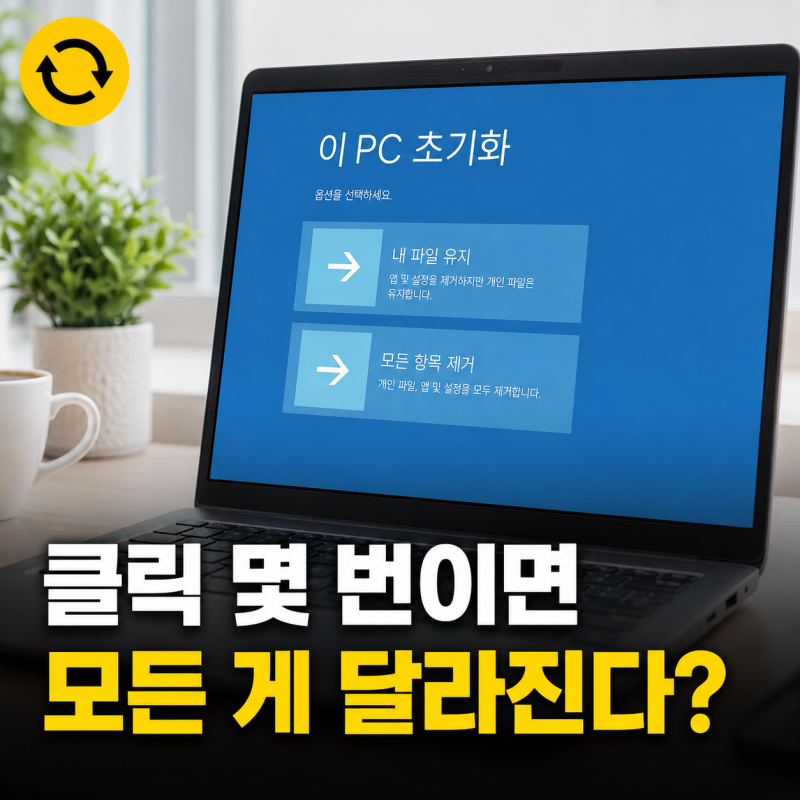 컴퓨터 포맷하는법, 윈도우11 USB 없이 공장 초기화 방법