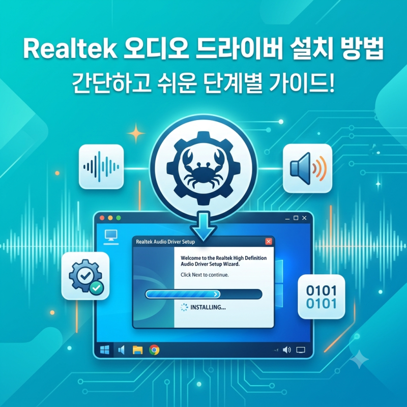 Realtek 오디오 드라이버 설치 방법