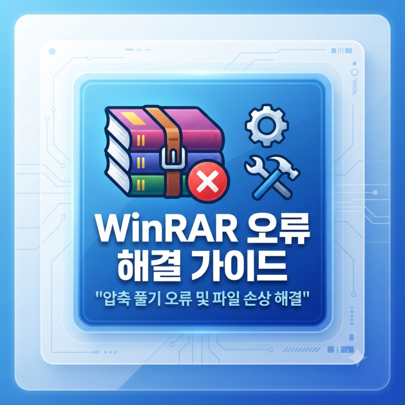 WinRAR 오류 해결 방법