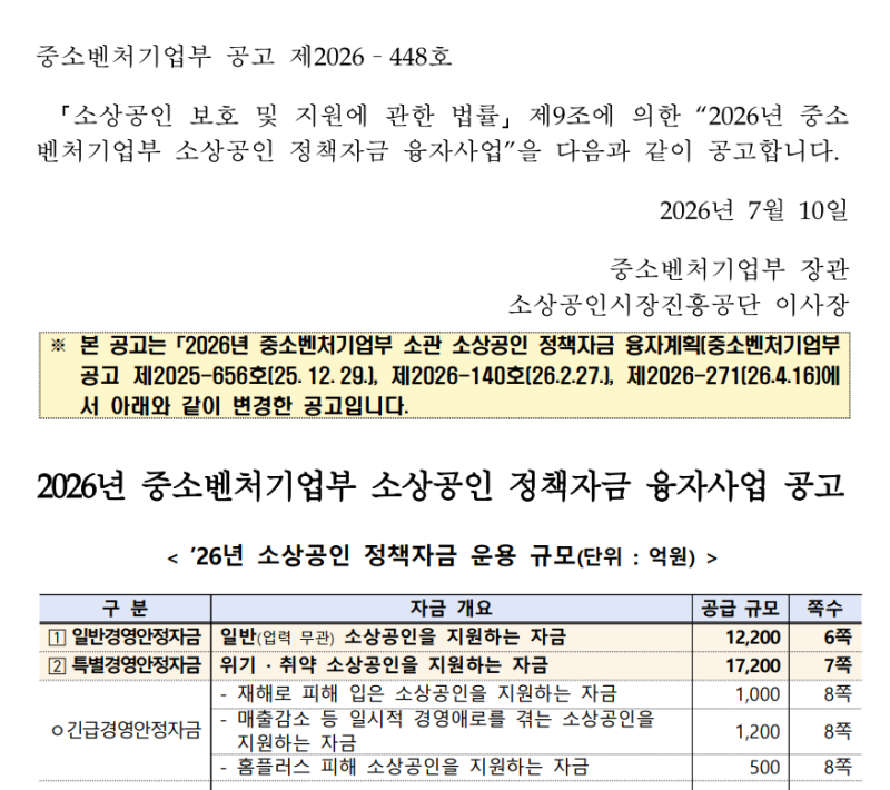 홈플러스 피해 소상공인 정책자금 신청방법 2026 총정리 — 1억원 한도·금리 0.5%p 인하