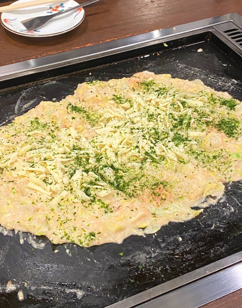 후쿠오카 명란 떡 몬자야끼 맛집 추천 츠키시마 몬자 타마토야 텐진점 솔직후기 feat.현지인 ....