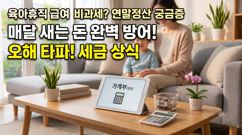육아휴직 급여 비과세 연말정산 포함 여부, 매달 새는 돈 막는 가계부 세금 상식