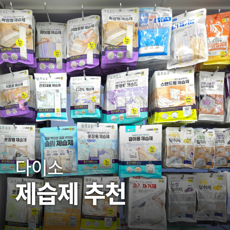다이소 | 가성비 좋은 옷장·식품·신발 제습제 추천!