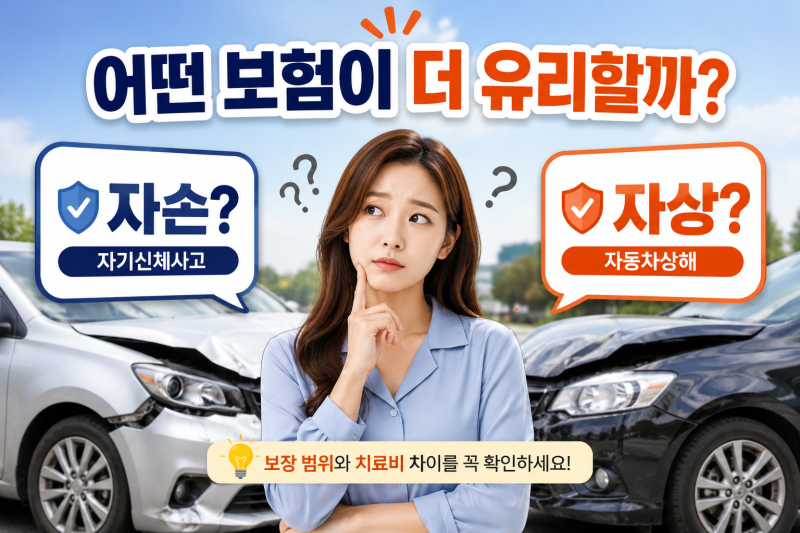 [한숲한의원] 교통사고 자동차상해(자상) vs 자기신체사고(자손), 어떤 차이가 있을까요?