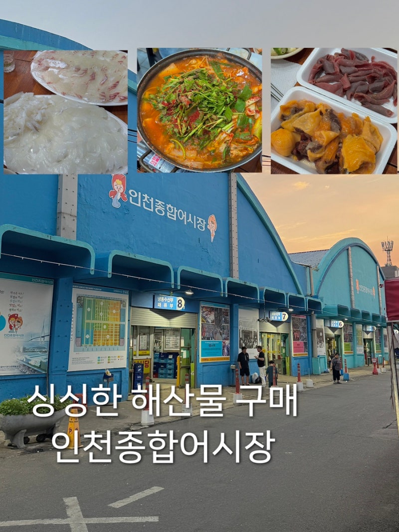 인천종합어시장_연안부두 맛집 초장집추천 해산물가격 주차장