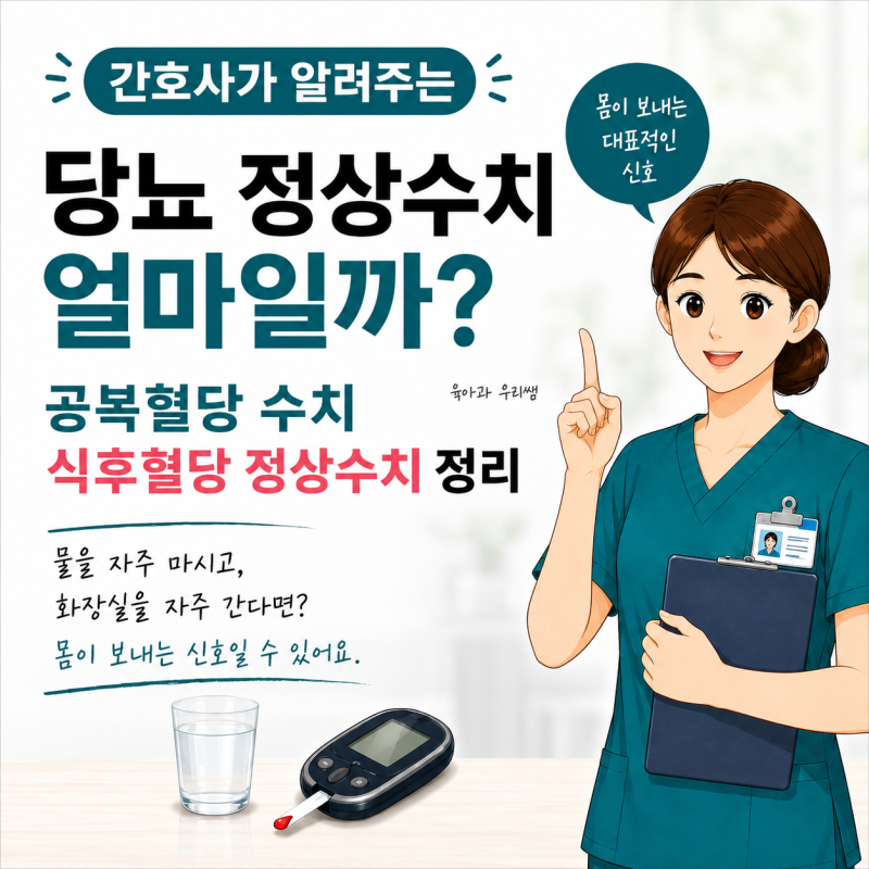 당뇨 정상수치 얼마일까? 공복혈당 수치 식후혈당 정상수치 정리