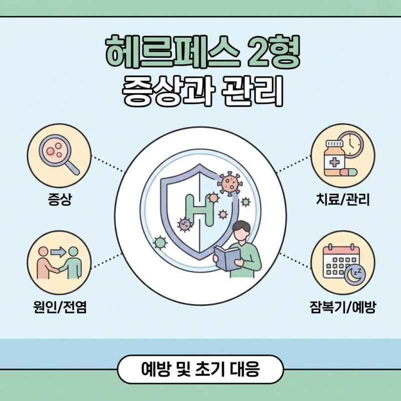 헤르페스 2형 증상과 원인, 전염 과정부터 치료 및 잠복기까지