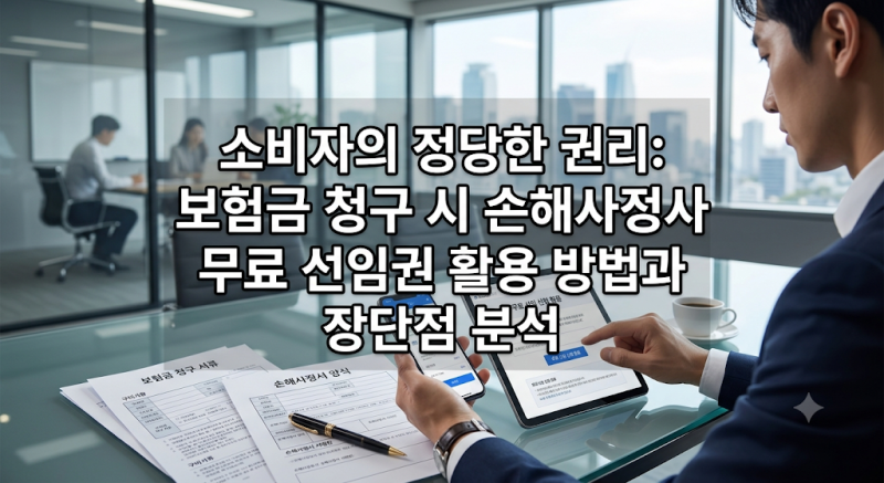 보험금 청구 전 필수 확인! 손해사정사 무료 선임권(동의선임원) 사용법과 장단점