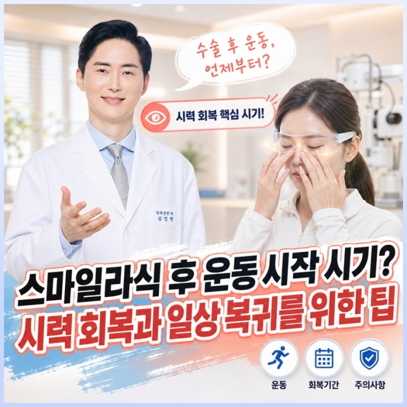스마일라식 후 운동 시작 시기? 시력 회복과 일상 복귀를 위한 팁