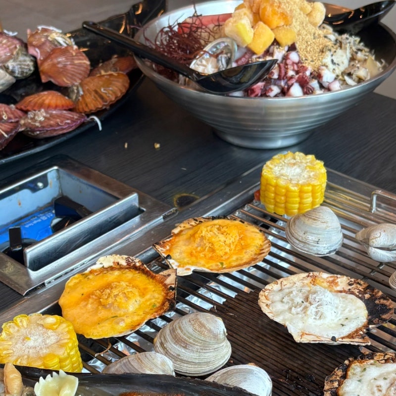 을왕리 튼실이네 여왕물회 조개구이 왕산해수욕장 근처 맛집