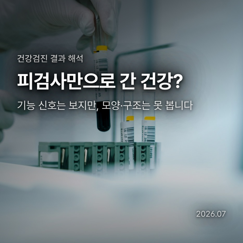 피검사만으로 간 건강, 어디까지 알 수 있을까
