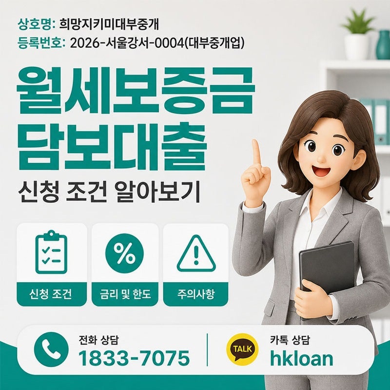 월세보증금담보대출, 집주인에게 알리지 않고 가능한 이유는?