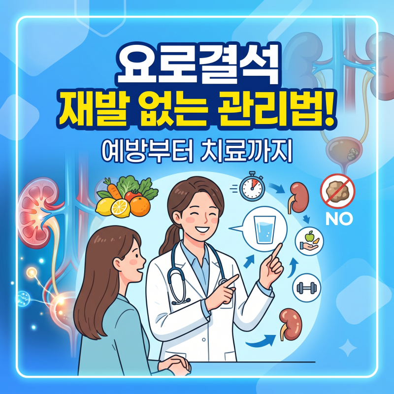 요로결석 재발 없는 관리법! 예방부터 치료까지