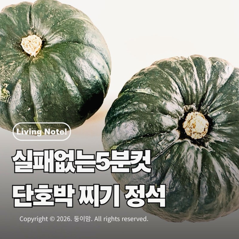 단호박 전자레인지 찌는 법 | 단단한 껍질 쉽게 자르는 초간단 살림 치트키