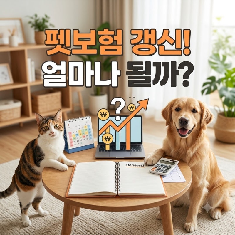 펫보험 1년 갱신형 변경 1년째! 보험료는 얼마나 올랐을까?