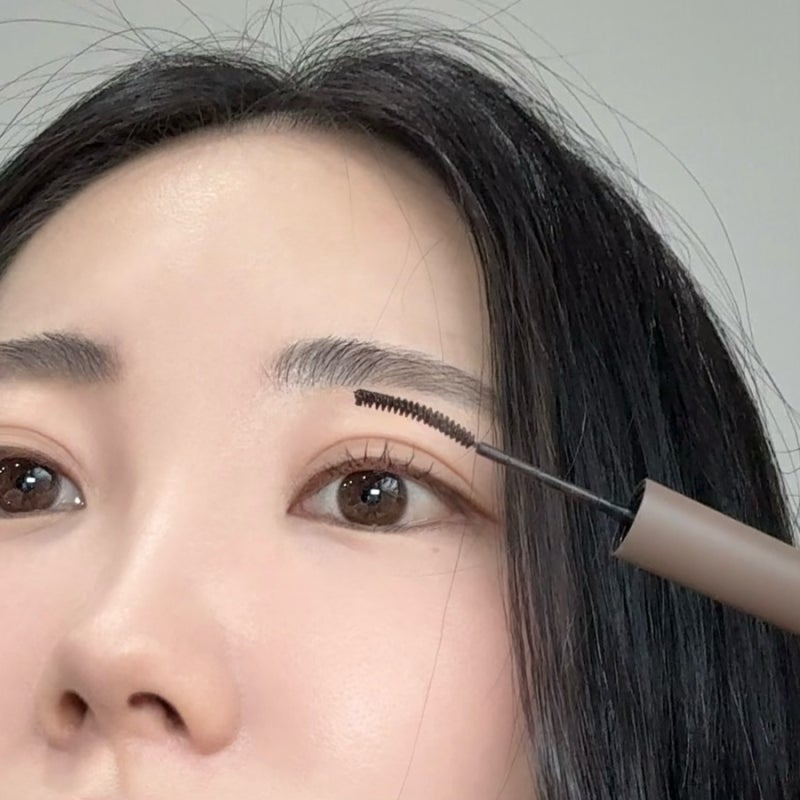 뮤드 마스카라 뮤트브라운, 번짐 지속력 리얼 후기 (에뛰드 비교)