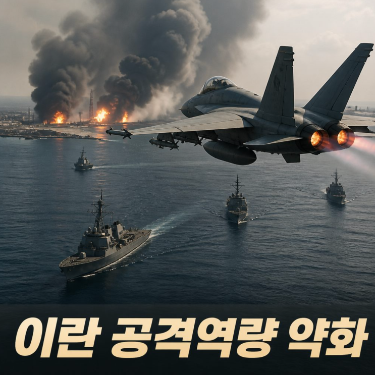 <b>미군 이란 공습</b> 추가 개시 호르무즈 공격역량 약화