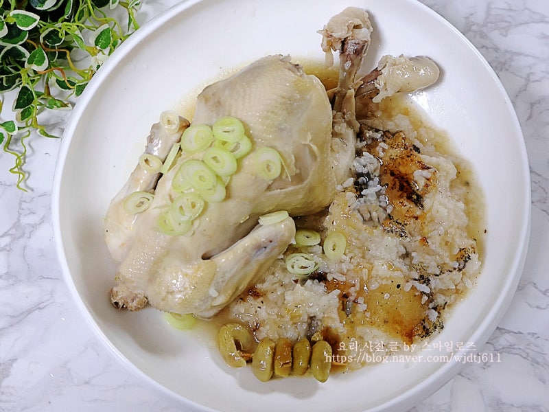 누룽지 삼계탕 끓이는법 압력밥솥 삼계탕 복날음식