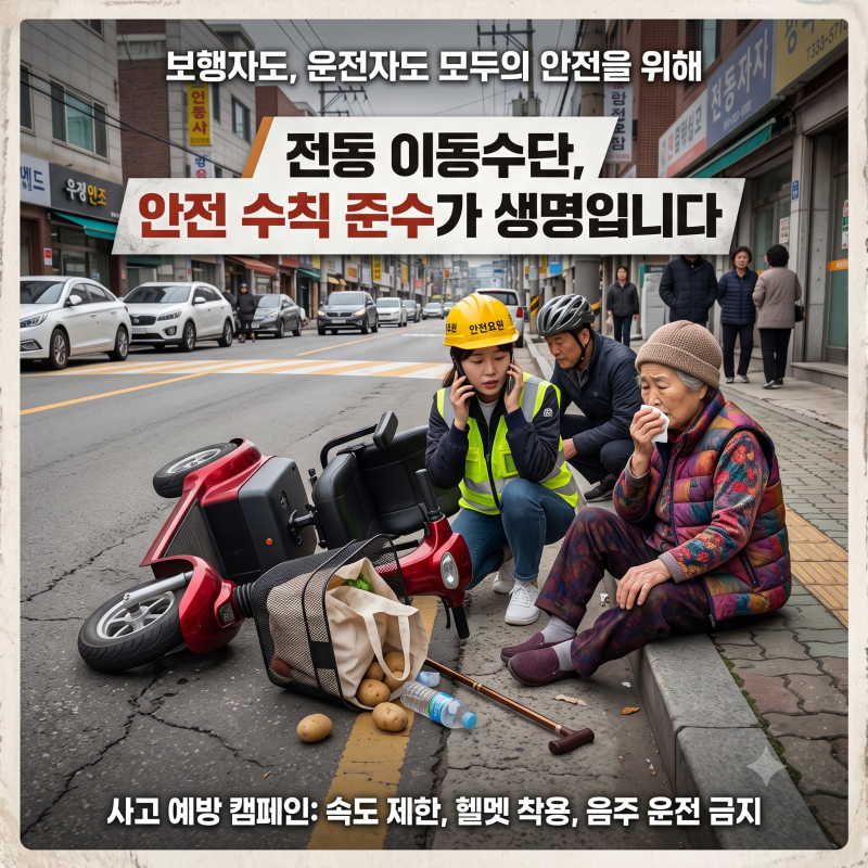 전동스쿠터·전동휠체어 사고! 사고시 우리동네는 보험이 무료??