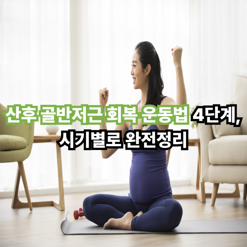 산후 골반저근 회복 운동법 4단계, 시기별로 완전정리