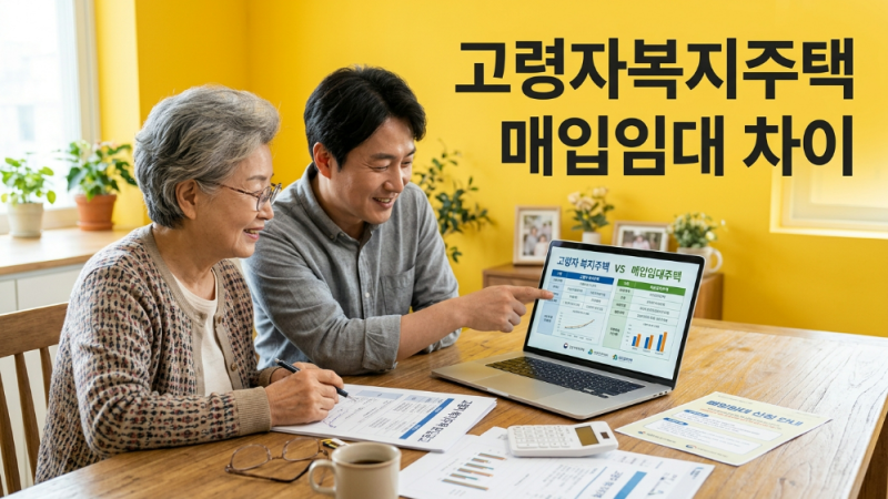 고령자 복지주택 고령자 매입 임대주택 차이, 이름은 비슷해도 들어가는 방식이 달랐습니다