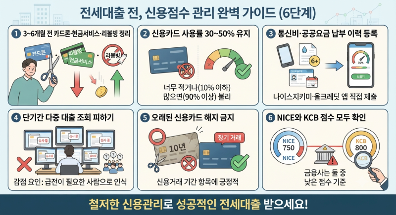 신용점수 낮아도 전세대출 가능할까? 대출 종류별 영향과 관리법 총정리!