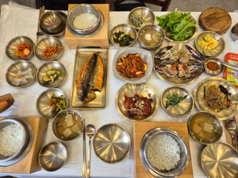 [경기도가평/설악면 한식 맛집] 설악미락가 넓은 매장 간장게장 생선구이 한정식 전문 가족 ....