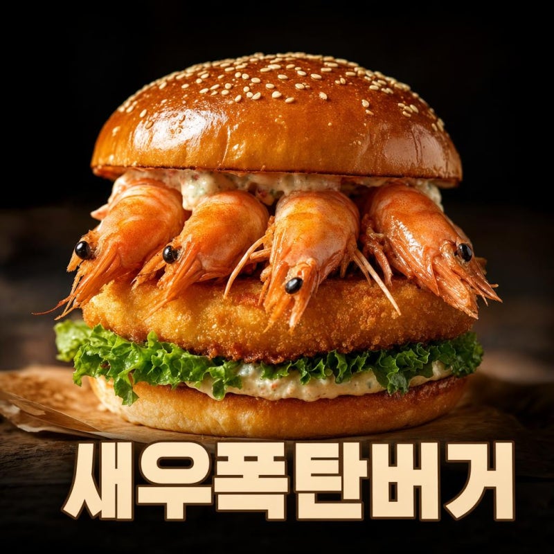유해진 광고 버거킹 보일링 씨푸드 버거 직접 먹어보니