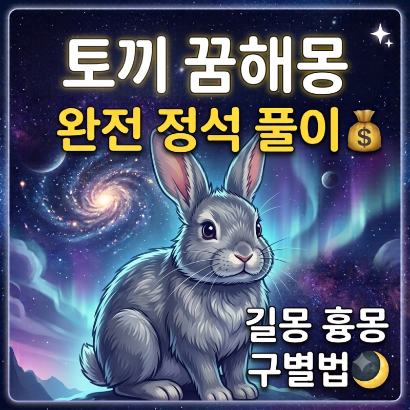 소름 돋는 토끼 꿈해몽 풀이! 흰 토끼 보는 꿈 토끼한테 물리는 꿈 태몽일까?