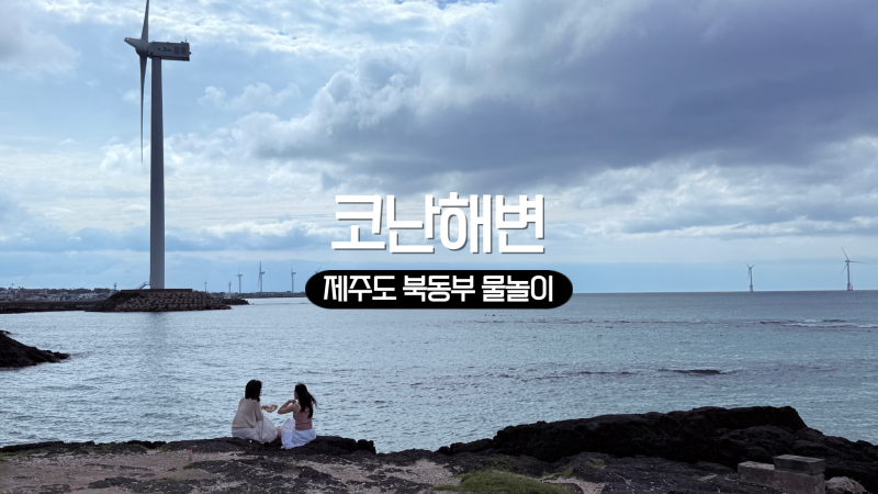 제주도 가볼만한곳 코난해변 7월 초 장마 기간 간조