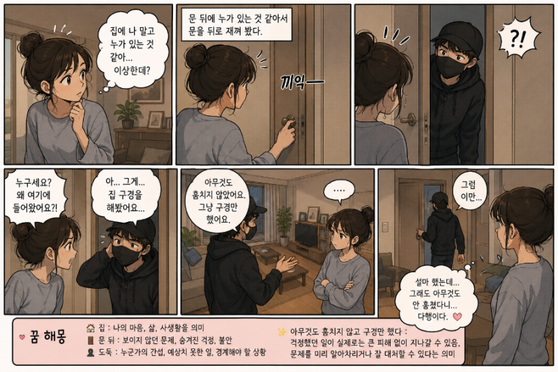 숨어 있던 도둑을 발견한꿈