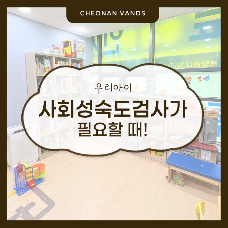 천안아이발달센터 우리아이 사회성숙도검사(SMS) 알아보기