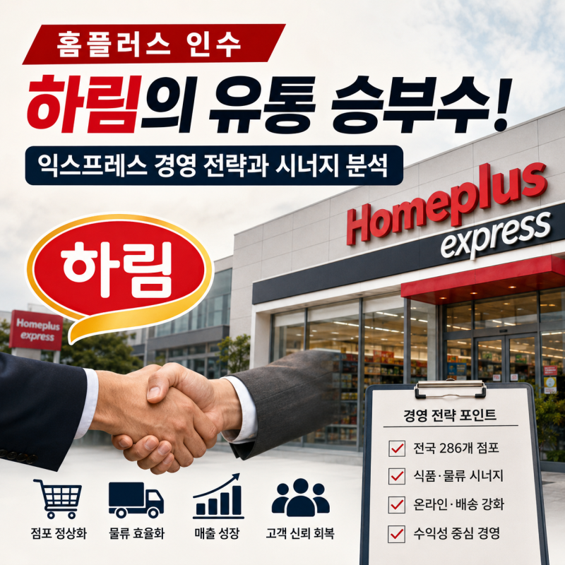홈플러스 인수한 하림, 익스프레스 경영 정상화와 유통 시너지 가능할까?
