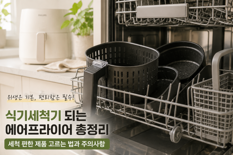 식기세척기 되는 에어프라이어 총정리 — 세척 편한 제품 고르는 법과 반드시 알아야 할 주....