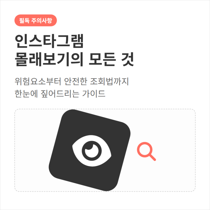 인스타그램 몰래보기 게시물 염탐 사이트 접속용 링크 주소 바로가기