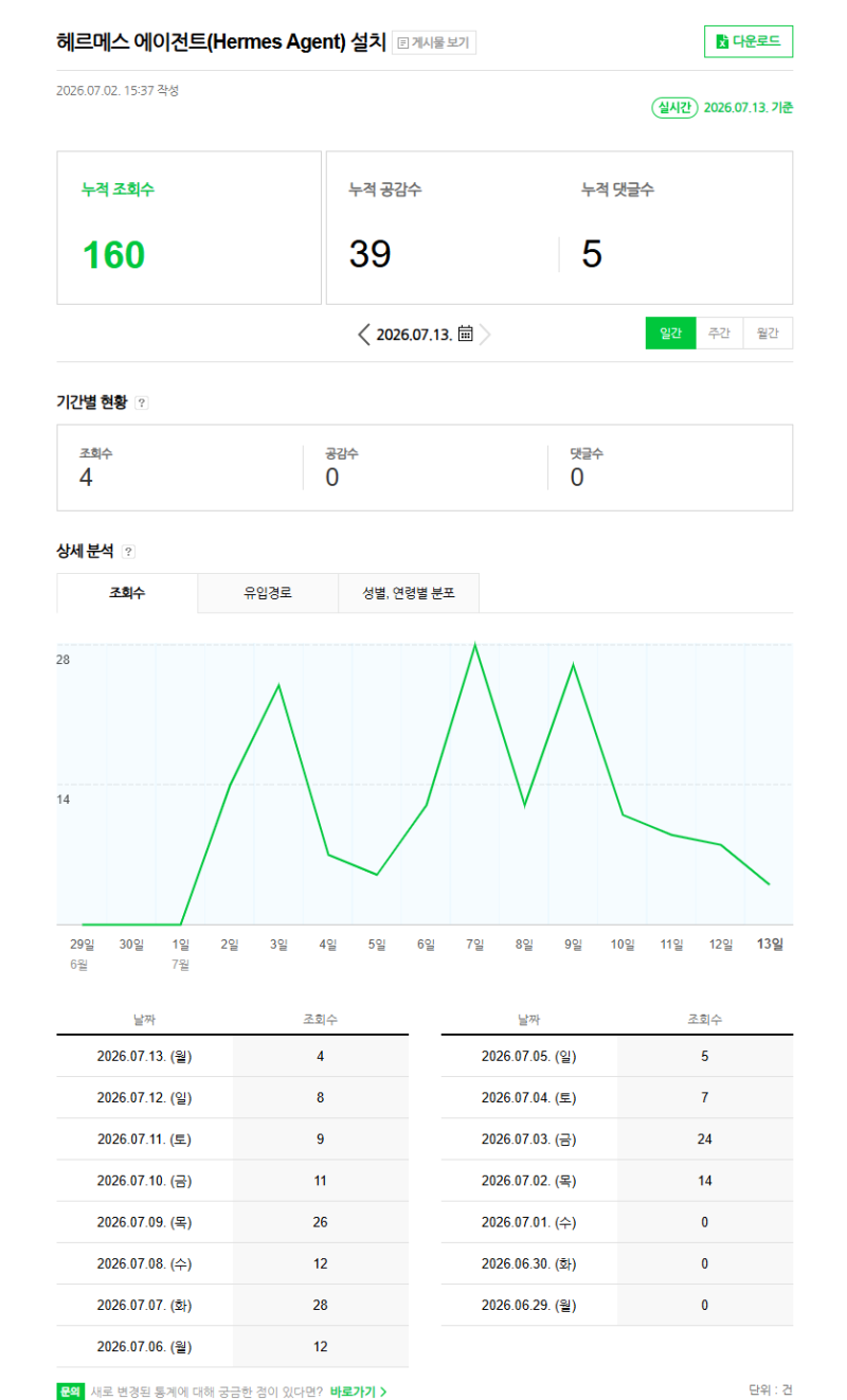 헤르메스 에이전트(Hermes Agent) 설치