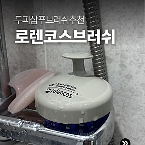 지성 두피 샴푸브러쉬 로렌코스 내돈내산 머리안빠지는루틴 추천