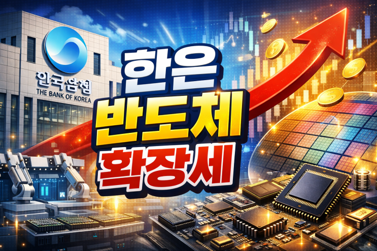 <b>한은</b> “반도체 확장세, 적어도 내년 상반기까지”…<b>고점론</b>에... 