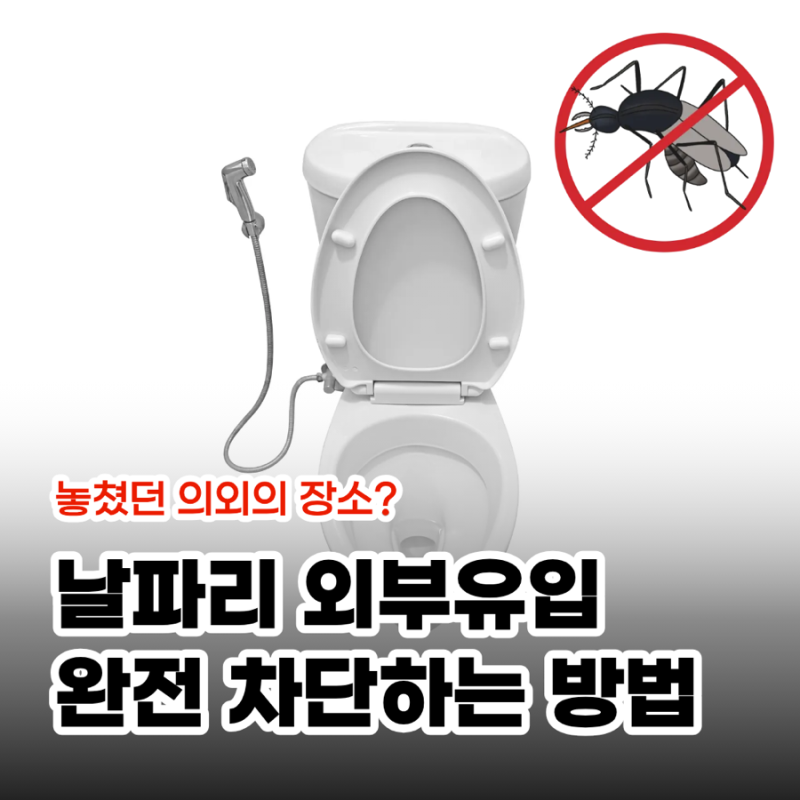 날파리 외부 유입 차단하는 방법 ( 나방파리, 벼룩파리, 초파리 외부 유입 막는 법 )
