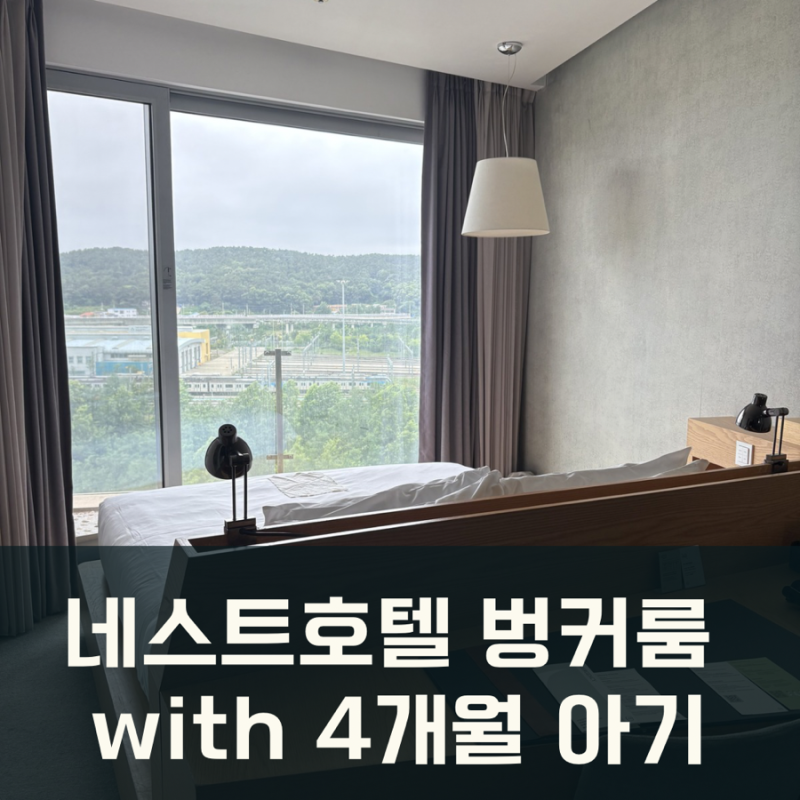 4개월 아기랑 네스트호텔 1박2일 여행 찐후기 벙커룸 가격
