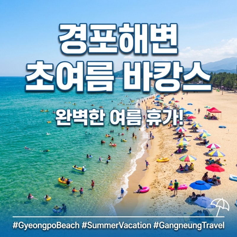 경포해변 바다 워터파크? 강릉 경포해수욕장 다이빙 물놀이 완벽 가이드!